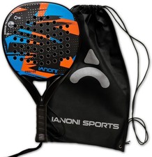 Padel Racket Carbon Fiber Surface with EVA Memory Flex Foam Core Paddle Tennis R