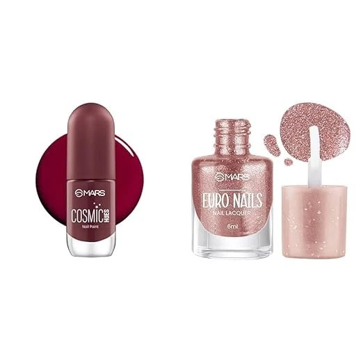 MARS EURO Cosmic Hues Nail Polish Combo (Shade-44) (04-RIGEL RED)