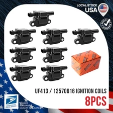 8x Brand-New Ignition Coil Fits OEM 12570616 UF413 For Chevrolet Cadillac Hummer