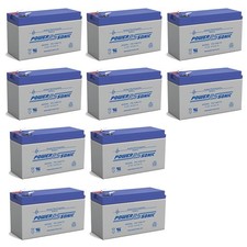 Power-Sonic 10Pack - 12V 9AH SLA Battery Replaces CP1290 6-DW-9 HR9-12 PS-1290F2