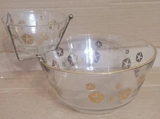 Vintage Chip And Dip Bowl Chrysler Advertising Dealer Service Award Automotive 