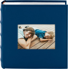 , Faux Leather Photo Album Hold 200 4X6 Photos with Memo Writing Space,Great for