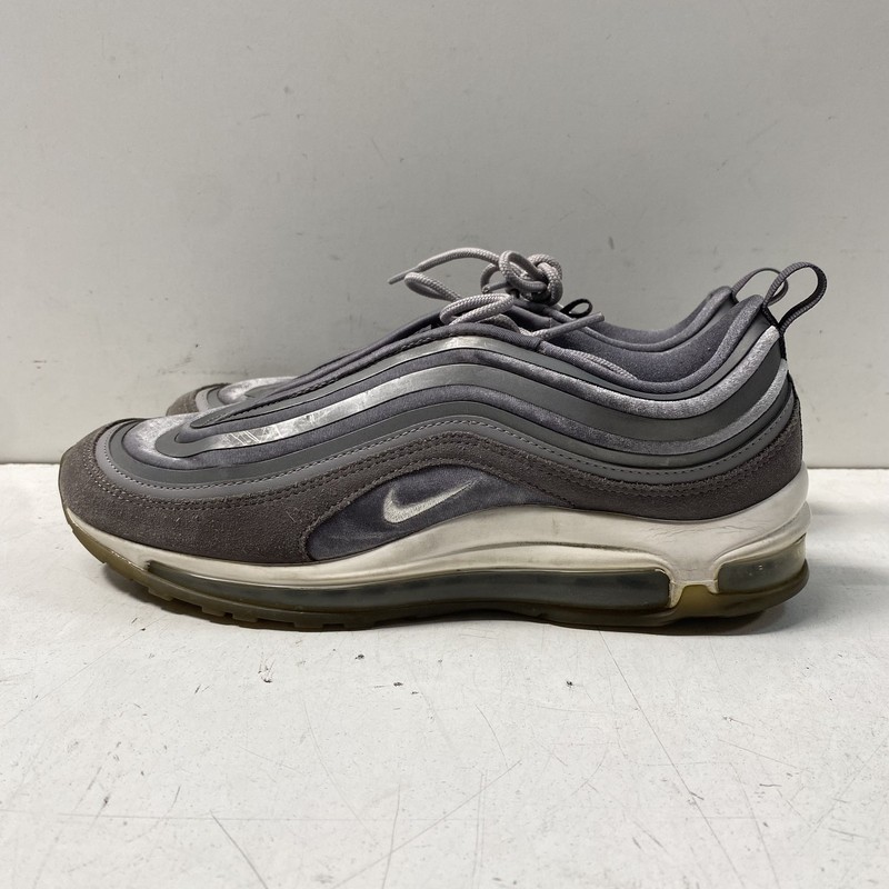 Nike Air Max 97 AH6805-001 Grey Silver Suede Sneakers Women's Size 10