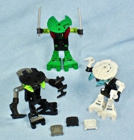 2002 Lego Bionicle BOHROK VA (8550-8555) set of 6 with Krana - Weapons - Poster