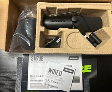 Shure SM7dB Dynamic Microphone Black Wired Used Recording Streaming Mic