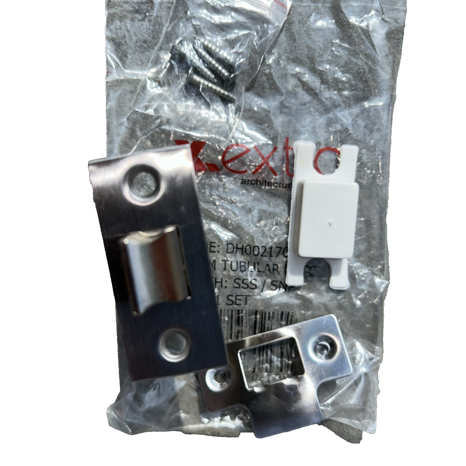 EXCEL 2 pcs architectural hardware tubular latch satin nickel 63mm 45mm backset