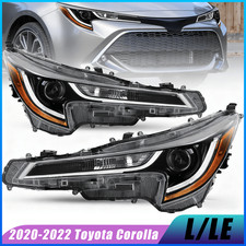 Pair For Toyota Corolla L Le 2020 2021 2022 Front Headlight Assembly W Bulbs Pair For Toyota Corolla L Le 2020 2021 2022 Front Headlight Assembly W Bulbs