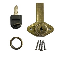 Desk Drawer Lock,Zinc Alloy Antique Bronze Cabinet Locks,Desk copper-colored