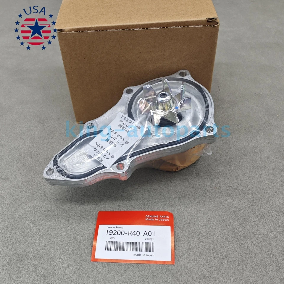 New Engine Water Pump & Gasket For 2008-2012 Honda Accord 19200-R40-A01 Foto 3 de 4