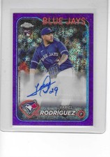2024 Topps Chrome Update - Autographs Yariel Rodriguez #AC-YR Purple /299