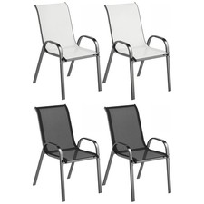 Outsunny Set da Esterno 3 Pezzi con 2 Sedie da Giardino e Tavolino Rotondo