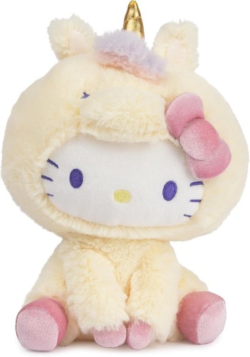 GUND Sanrio Hello Kitty Unicorn Plush Toy, 6"