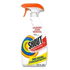 Shout Active Enzyme Laundry Stain Remover Spray, 22 Ounce Pack of 1 , White