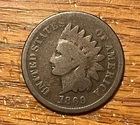 1869 Indian cent ,  nice G / VG , scarce