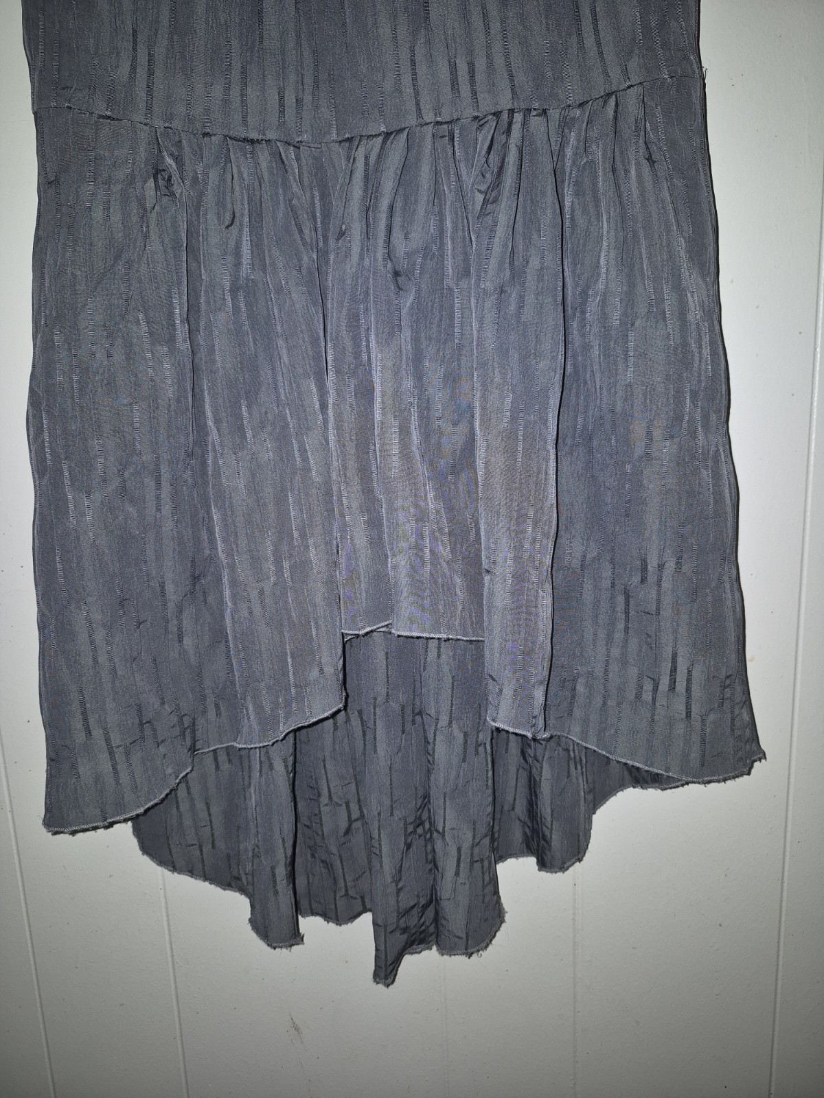BCBGeneration Navy Ruffled Strapless Long Dress S… - image 3