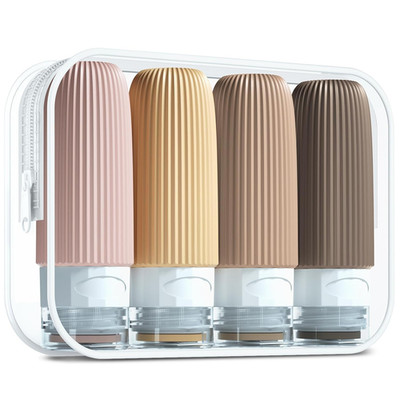 Gemice Silikon Reiseflaschen Set 60Ml, 4 Stück Reise Flaschen Zum Befüllen Handg