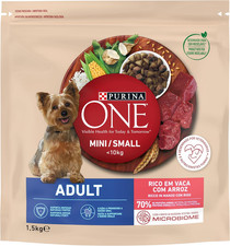 Small Mini < 10Kg Cibo per Cani Adulti Con Manzo E Riso 1,5Kg