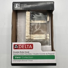 Delta Vero Collection Double Towel Robe Hook in Venetian Bronze 77736-CZ