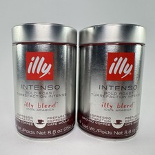 Illy Intenso Ground Espresso Coffee, Bold Roa...