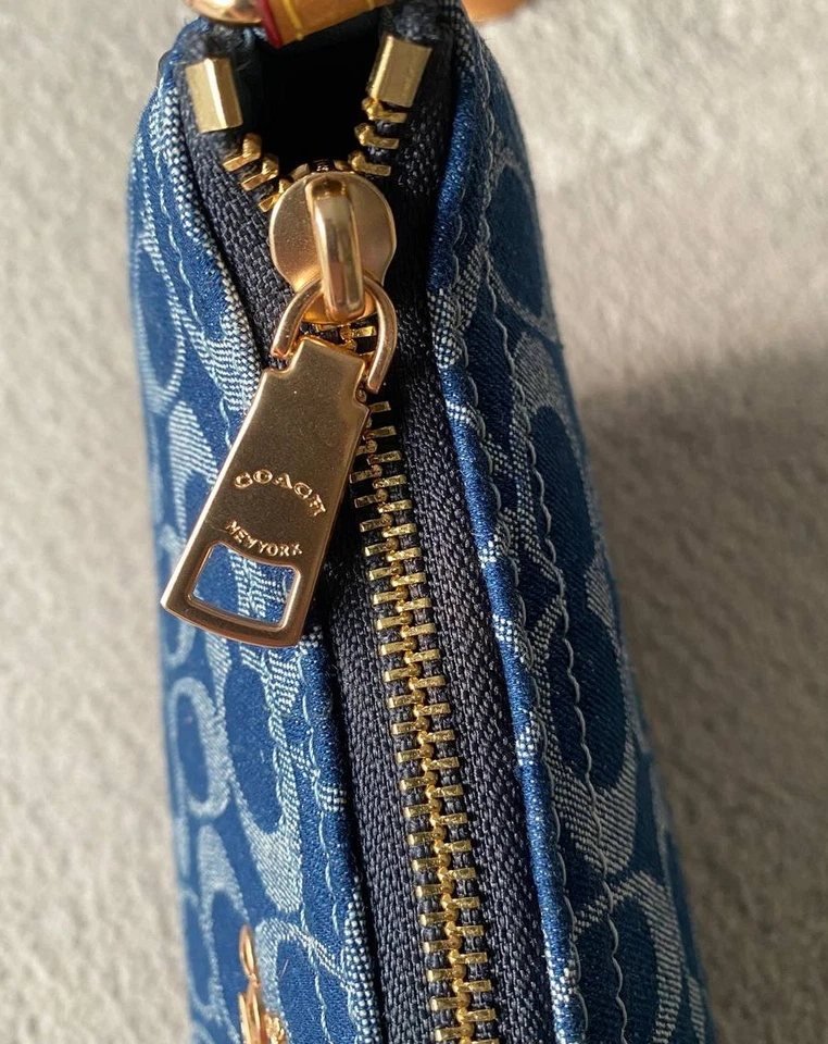 Sac à main Coach Teri - bag épaules en toile | bleu - Photo 3/4
