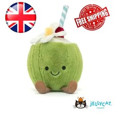 Jellycat Amuseables Aruba Coconut Toy RARE Plush Doll Toy BNWT Tag & Dust Bag