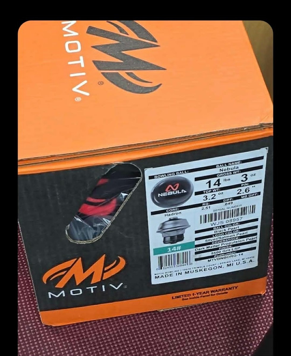 NEW Motiv nebula bowling ball 14lb | eBay