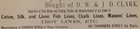 1886 D.W. & J.D. Clark New York Fishing Tackle Invoice Fish Lines Reels Billhead — photo 3