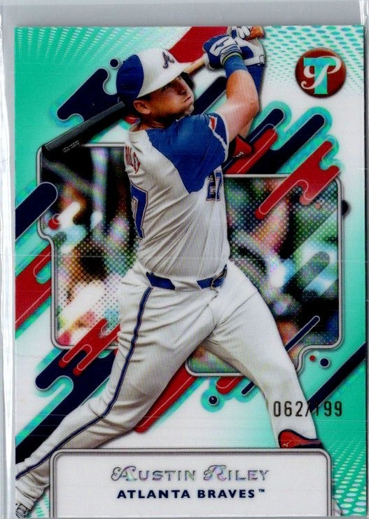 2025 Topps Pristine - Austin Riley #71 Aqua Refractor /199
