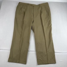Ermenegildo Zegna Mens Tan Dress Pants fits 42*25 100% Wool Office Business