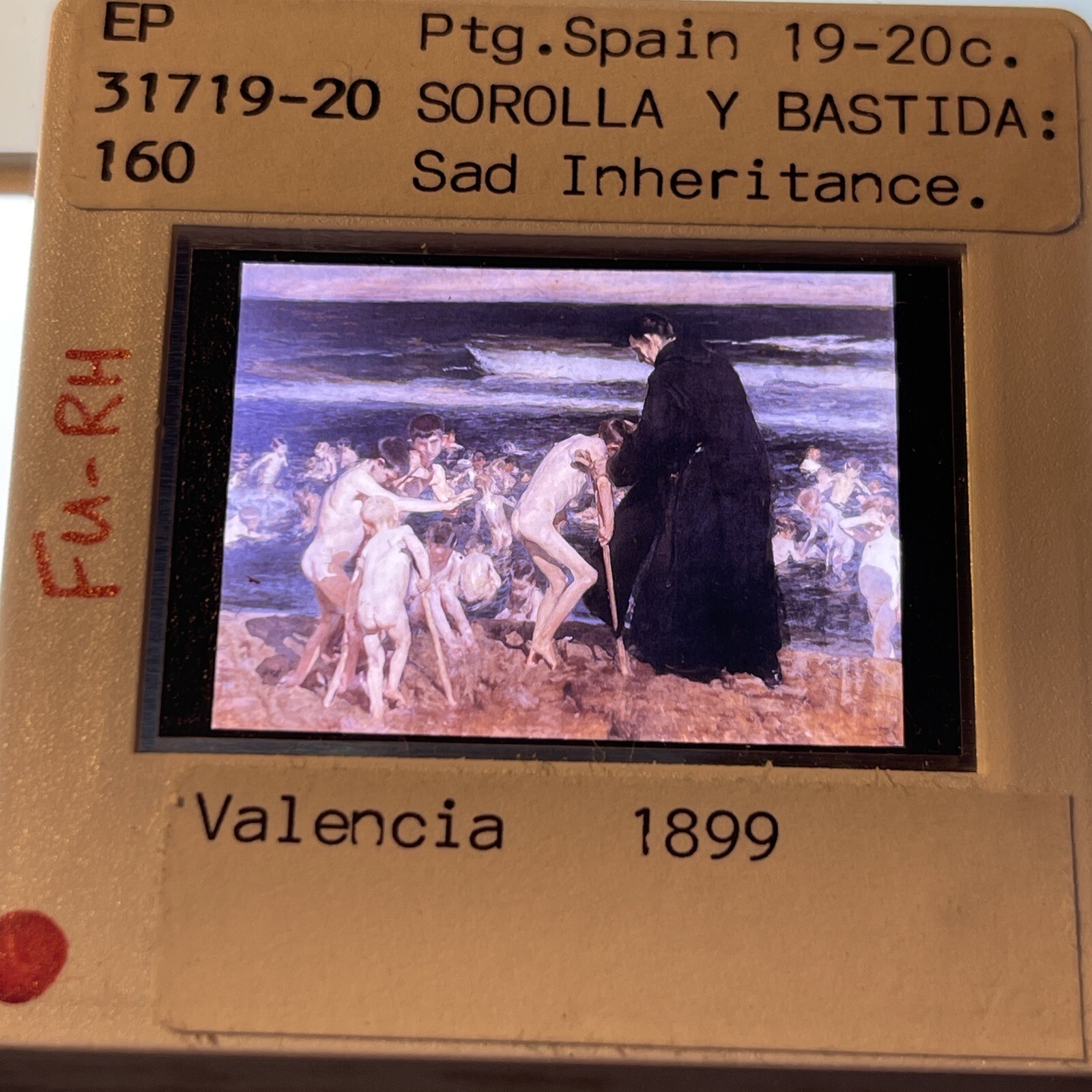 Joaquin Sorolla Y Bastida “ Sad inheritance ” Spanish Modern Art 35mm ...
