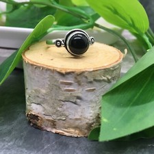 Onyx Handmade Gemstone Ring 925 Silver Plated New Free Ship Size 8 New 5323