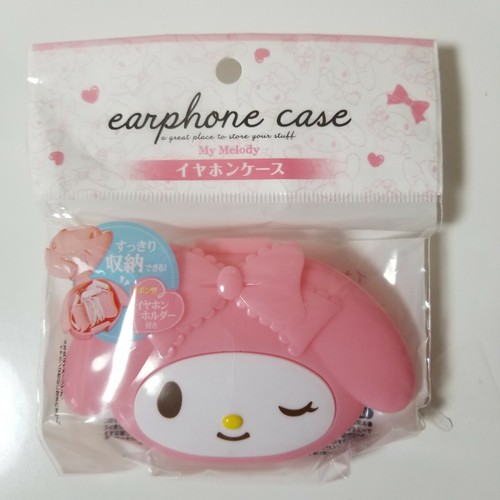 Sanrio My Melody 3-piece set Earphone case Cable cover Mini drawstring purse New - Picture 9 of 12
