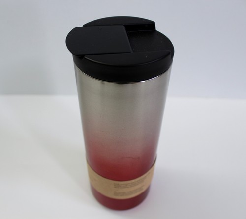 Starbucks Holiday 2018 Silver Red Ombre Sparkle Insulated Stainless Steel READ - Picture 9 of 12