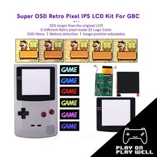 V4 Pro IPS LCD SCREEN KIT Backlight LCD OSD RETRO PIXEL For GameBoy Color GBC