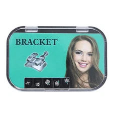 10×Dental Orthodontic Metal bracket monoblock Mini MIM MBT 0.22 With 345 HK 5×5
