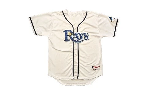 LONGORIA Tampa Bay Rays YOUTH Majestic MLB Baseball jersey HOME White