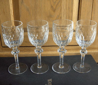 Waterford Curraghmore four claret wines~signed M Havel~Gothic mark~Ireland-NR