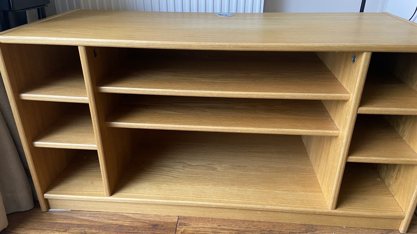 Wood Media Unit Tv Stand eBay