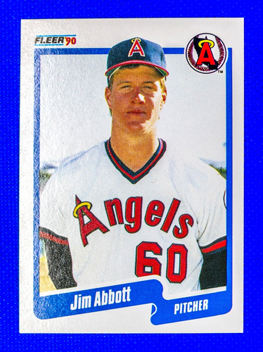 Jim Abbott #125 (1990 Fleer) Rookie Baseball Card, California Angels | eBay