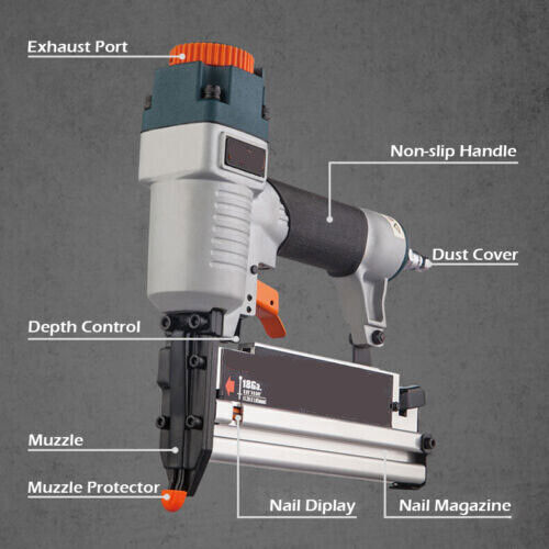 3In1 Pneumatic Nail Gun Innovative Air Nail Gun Two-use Nail Gun Nails 18Ga/16Ga - Picture 3 of 24