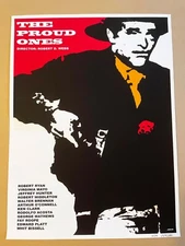 Movie Poster for The Proud Ones.Robert Webb western film.Signed.Numbered 21/50