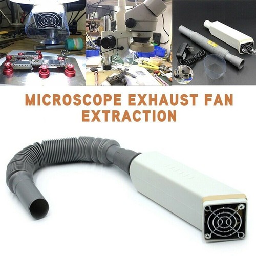 Adjustable Length Microscope Exhaust Fan Extract Oil Fumes Efficiently