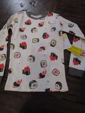 Burt Bee  s Size 6 100 Organic Cotton Sushi Pajama Top