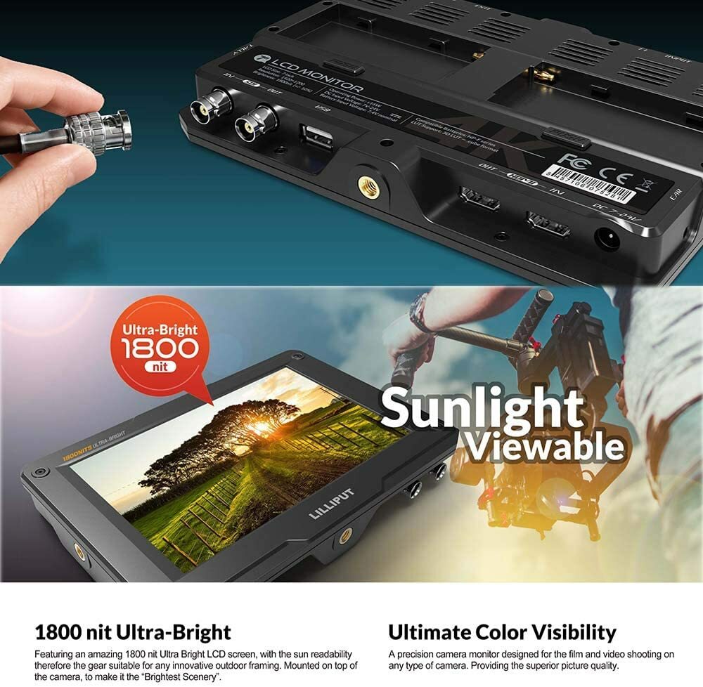 その他 LILLIPUT 7\"Ultra-Bright 4K  H7 Lilliput H7S 7