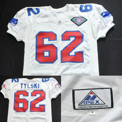 #62 Tylski New England Patriots APEX One Jersey Team Game Issue White NFL  Men 48