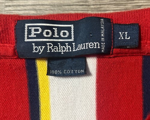 Polo Ralph Lauren Men’s Vertical Striped Polo Shirt, Size XL, Blue Pony - Picture 9 of 10