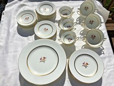 MINTON DOVER PATTERN SET OF CHINA SERVICE FOR (6) 42 PIECES 7 PC. PLACE SETTINGS