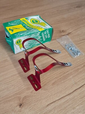 Cale-Pieds (Toe Clips) Rétro ALE Puntapiedi 97/L.D. Rouge - 28g - Pièce Cale-Pieds (Toe Clips) Rétro ALE Puntapiedi 97/L.D. Rouge - 28g - Pièce