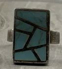 Sterling 925 Vintage Southwest Estate Howlite Inlay Ring Size 5.75 Nelson Piaso?
