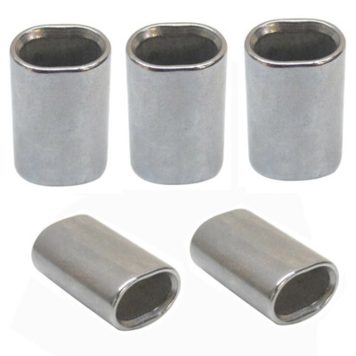 Cashmere Crimp Chamfer Stainless Steel Cable Wire Rope Crimping Loop Sleeve, 1/2
